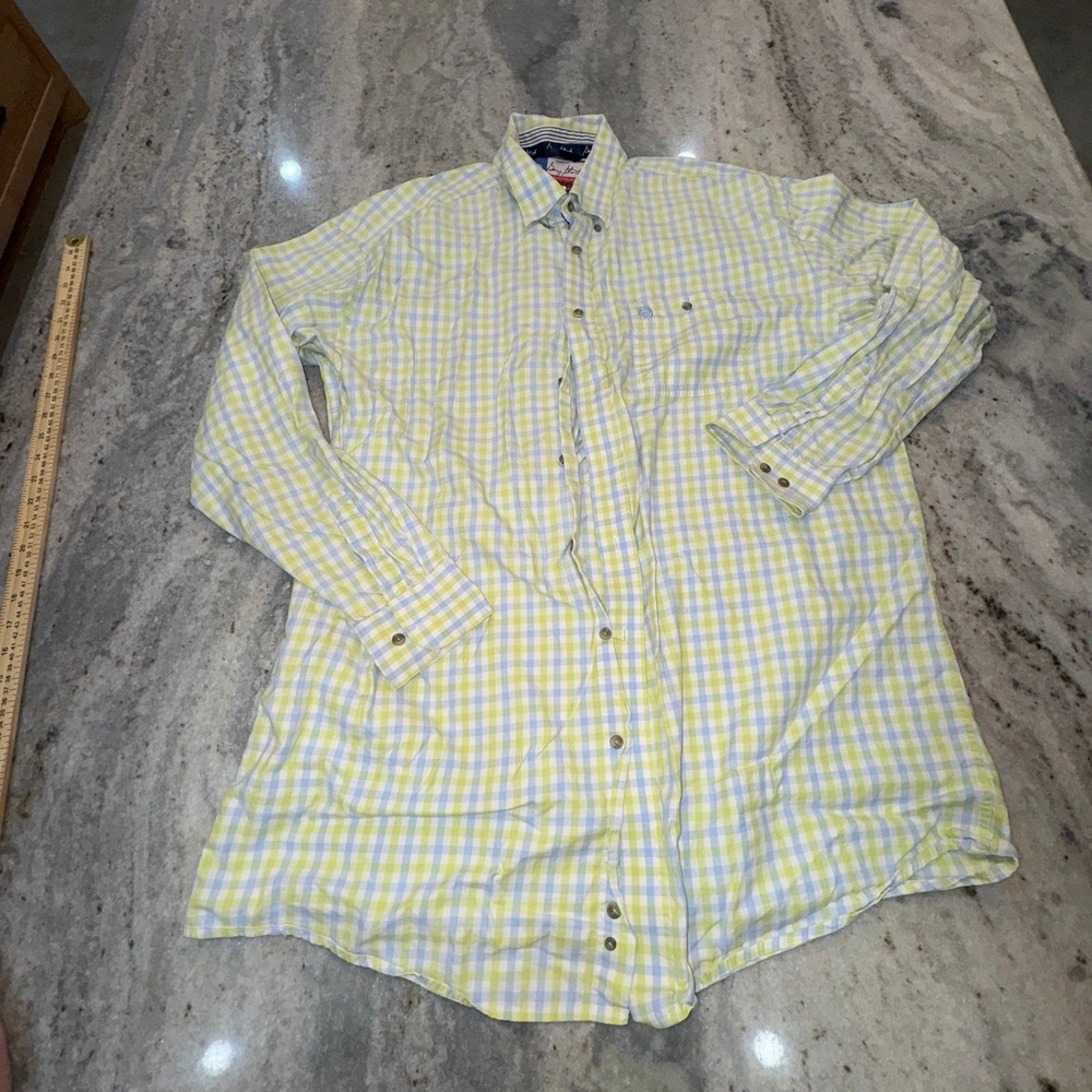 Wrangler George Strait XXL Cowboy‎ Cut Plaid Long Sleeve Button Down